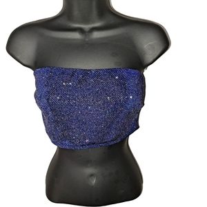 Brand New W/O Tags strapless, halter, in Indigo